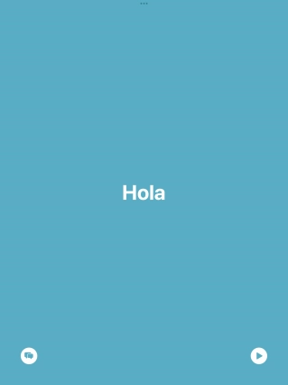 Press the split view icon to go back to display of both languages.