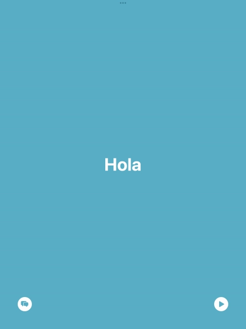 Press the split view icon to go back to display of both languages.