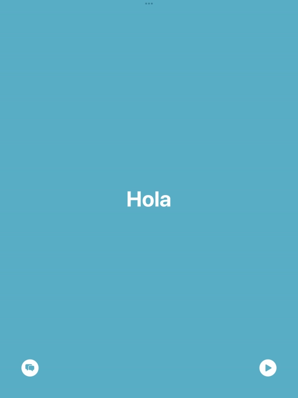 Press the split view icon to go back to display of both languages.