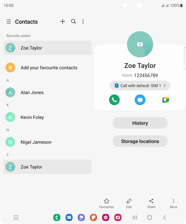 Press the Home key to return to the home screen.