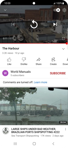 Press the Home key to return to the home screen. Press the Home key to return to the home screen.