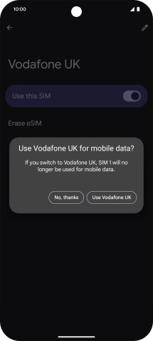 Press the required setting. Press the required setting.