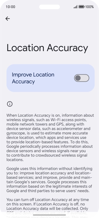 If you press the indicator next to 