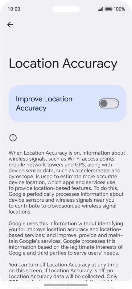 If you press the indicator next to 