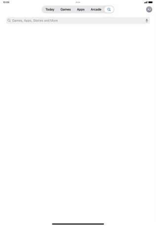 Press the search field.