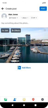 Press the text input field.