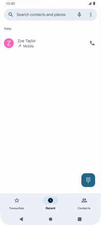 Press and hold the required contact.