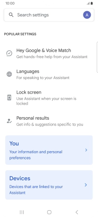 Press Hey Google & Voice Match.