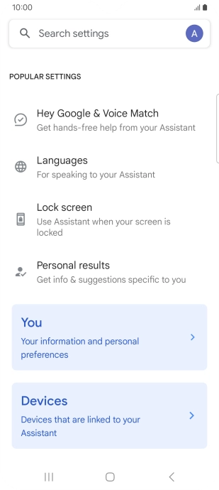 Press Hey Google & Voice Match.