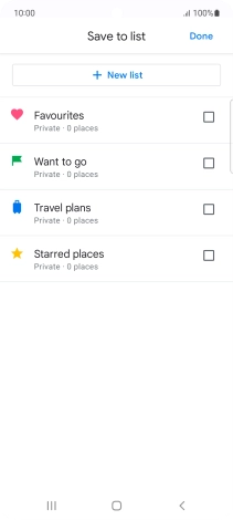 Press the required setting.