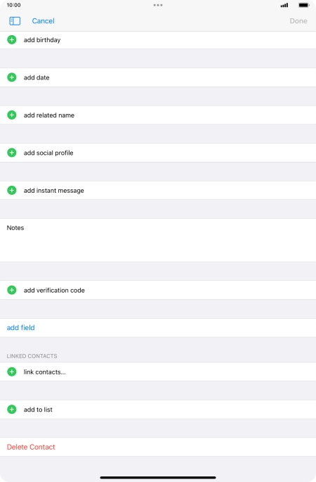 Press link contacts....