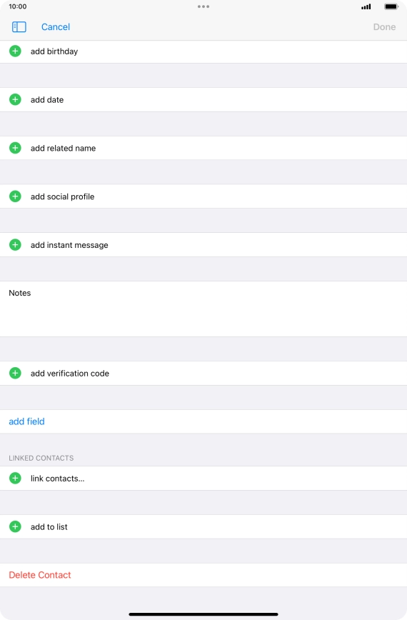 Press link contacts....