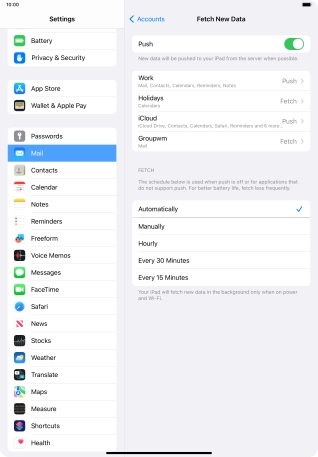 Press the indicator next to Press the indicator next to