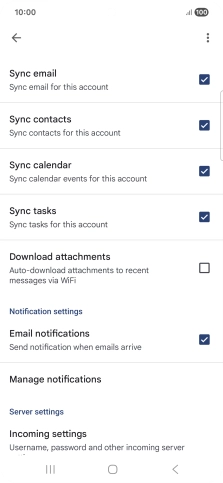 Press the field next to 