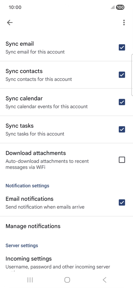Press the field next to 
