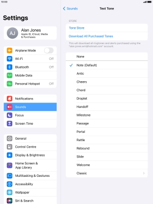 Press the required message tones to hear them.