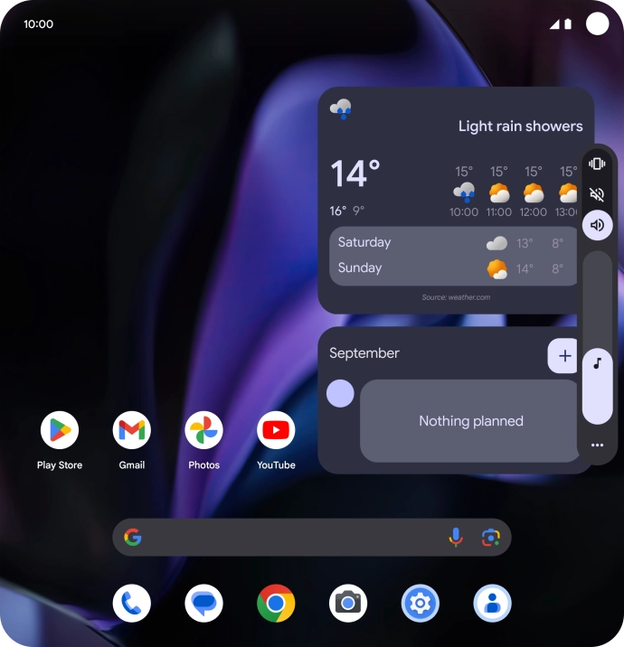 Press the silent mode icon to turn on the function.