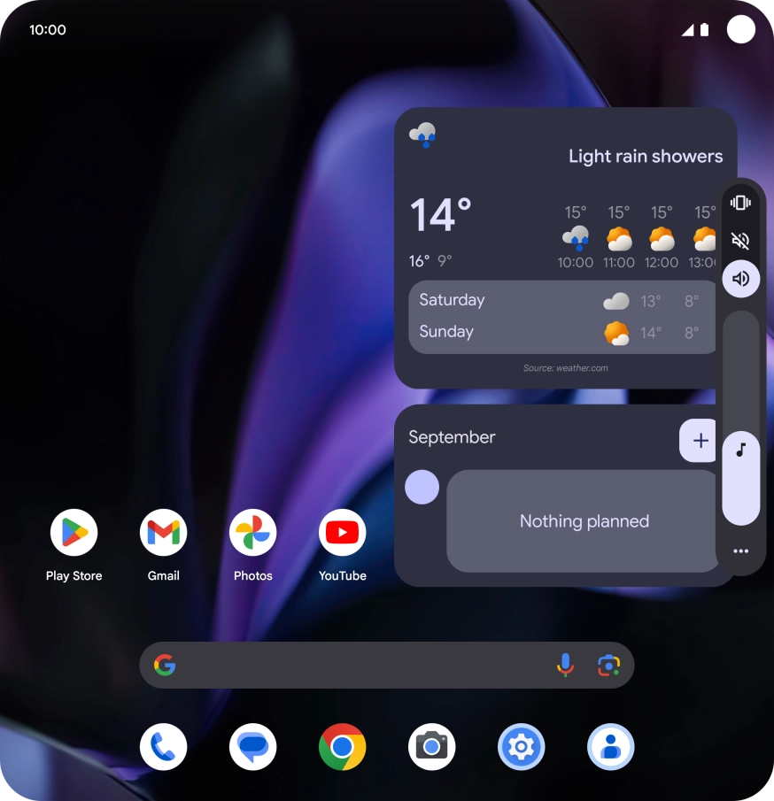 Press the silent mode icon to turn on the function.
