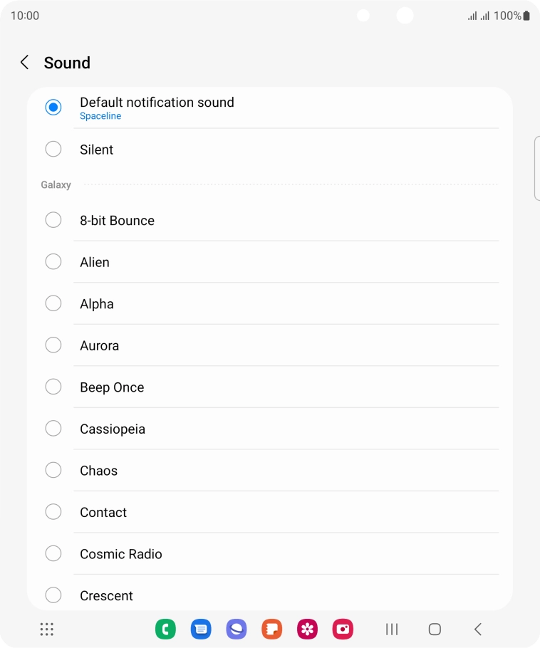 Press the required message tones to hear them.