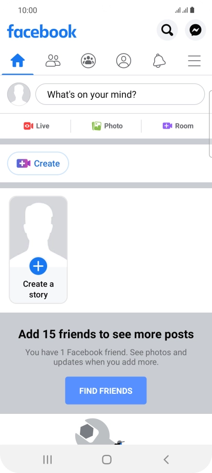Press the text input field.