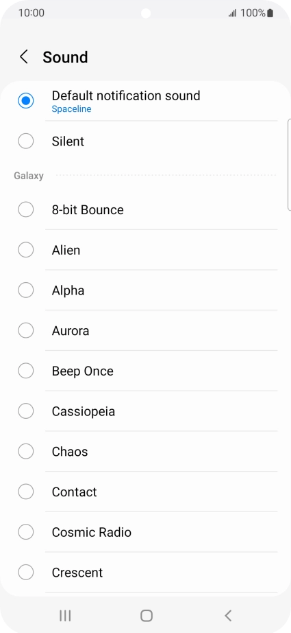 Press the required message tones to hear them.