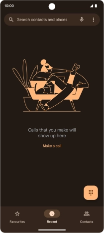 Press the menu icon.