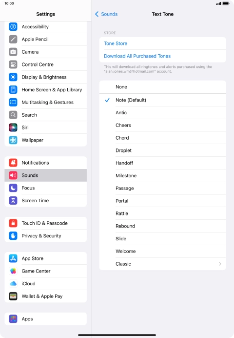 Press the required message tones to hear them.