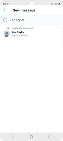 Key in the first letters of the recipient's name and press the required contact.