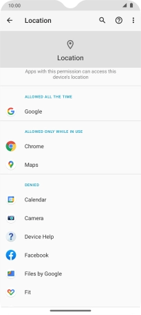 Press the required app.