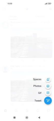 Press the new tweet icon.