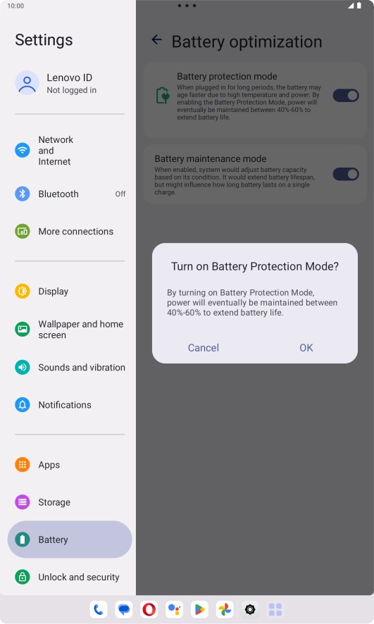 If you turn on the function, press OK.