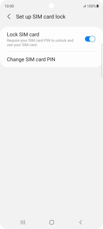Press Change SIM card PIN.