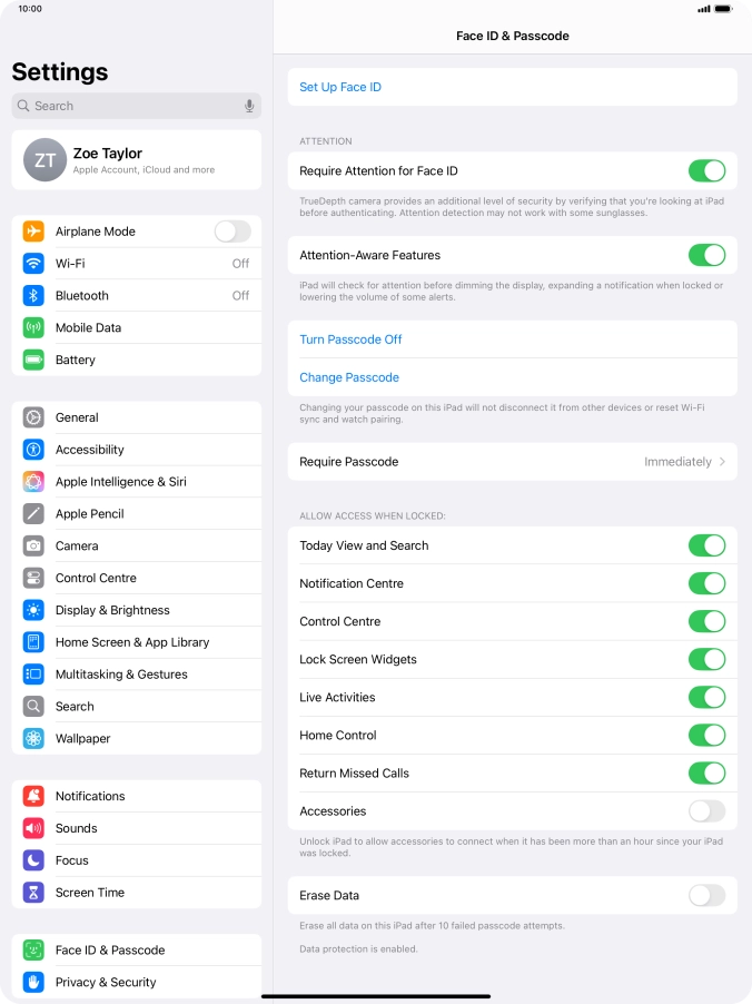 Press the indicator next to Press the indicator next to