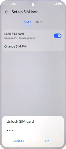 Key in your PIN and press OK.