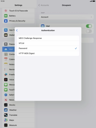 Press Password.
