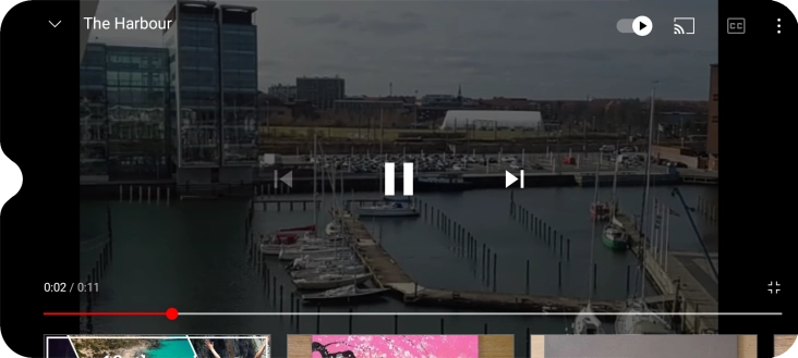 Slide your finger upwards on the screen.