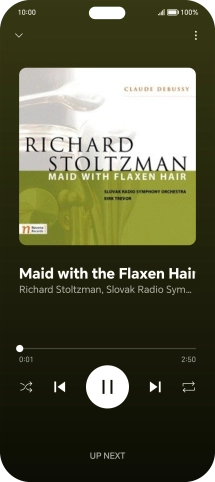 Press arrow right to go to the next audio file.