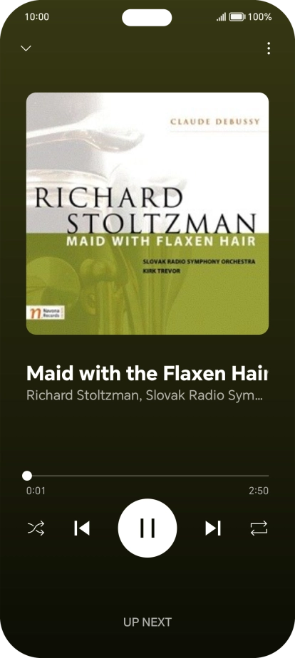 Press arrow right to go to the next audio file.