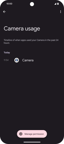The total app activity for the selected phone function is displayed.