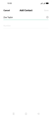 Press Number and key in the required phone number.