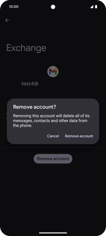 Press Remove account.