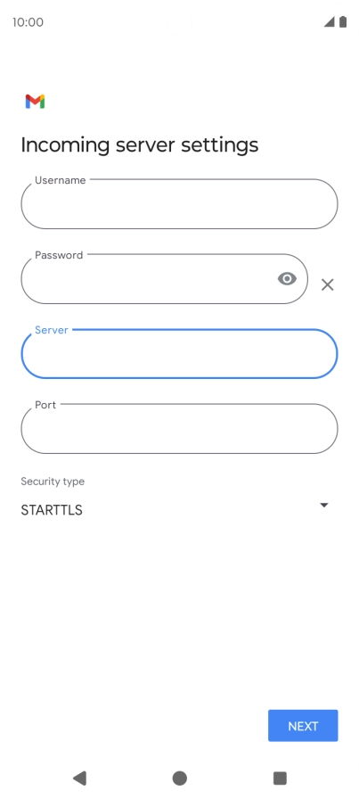 Press the field below 