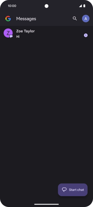 Press the profile icon. Press the profile icon.