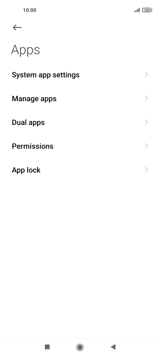 Press Manage apps.