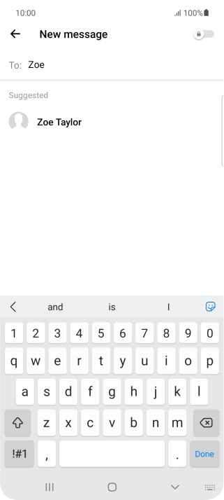 Press the required contact.