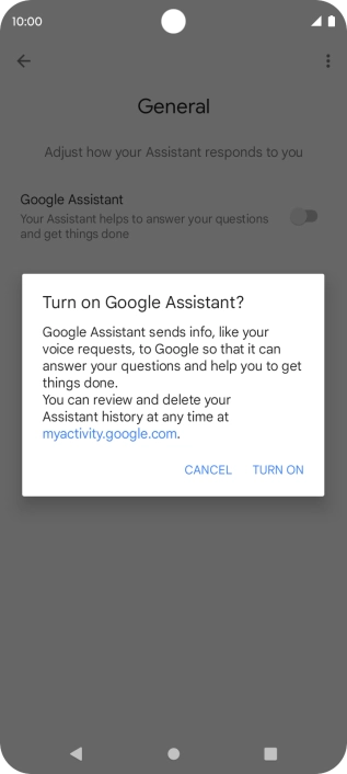 If you turn on the function, press TURN ON. If you turn on the function, press TURN ON.