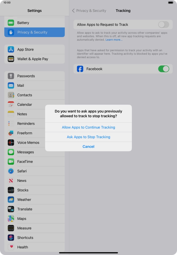 If you turn off the function, press the required setting.