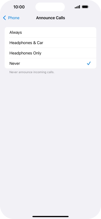 Press Always to turn on the function when silent mode is turned off.