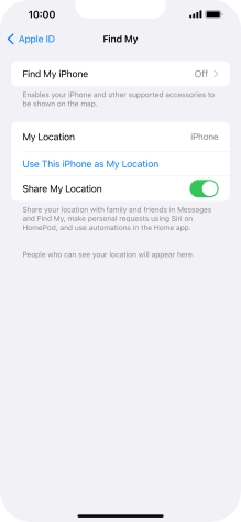 Press Find My iPhone.