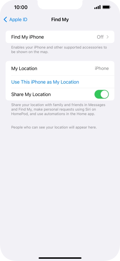 Press Find My iPhone.